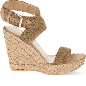 Stuart Weitzman Woven Wedge Sandal